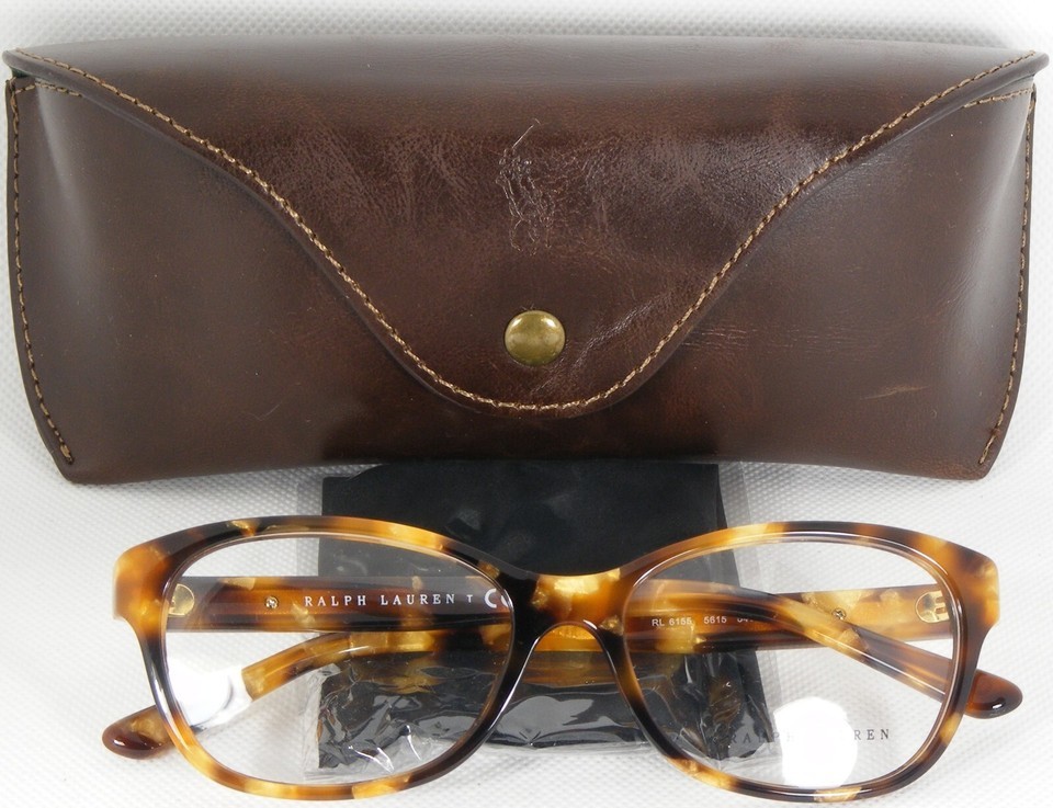 NEW RALPH LAUREN RL 6155 5615 Gold Havana EYEGLASSES FRAME RL6155 54-16-140 - $47.52