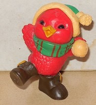 Christmas Bird PVC Figure Vintage xmas - £11.45 GBP