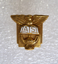 AS School Award Gold Tone with Eagle Book and Lamp Lapel Hat Pin - £10.24 GBP