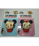 Disney Tsum Tsum Lip Smacker Lot Minnie &amp; Mickey Mouse  NEW - £7.54 GBP