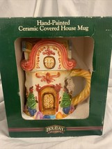 Holiday Seasons Hand-painted Ceramic Covered House Mug Brand New In The Orig Box - £4.40 GBP