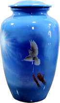 eSplanade Cremation urn Memorial Container Jar Pot | urns Blue - $101.48