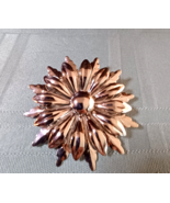 Vintage Silver Tone Flower Power Brooch Pin - $9.47 CAD