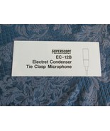 Marantz Superscope Electret Condenser Tie Clasp Microphone EC-12B Booklet - $183.57 MXN