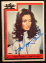 JACLYN SMITH :ACTRESS (CHARLIE S ANGELS) SIGN AUTOGRAPH CARD (CLASSIC) - $222.75