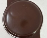 Pyrex 8.75&quot; Lid ONLY Brown Old Orchard Pattern 25-C 18 VTG 1970s 8&quot; Bowl - $17.77