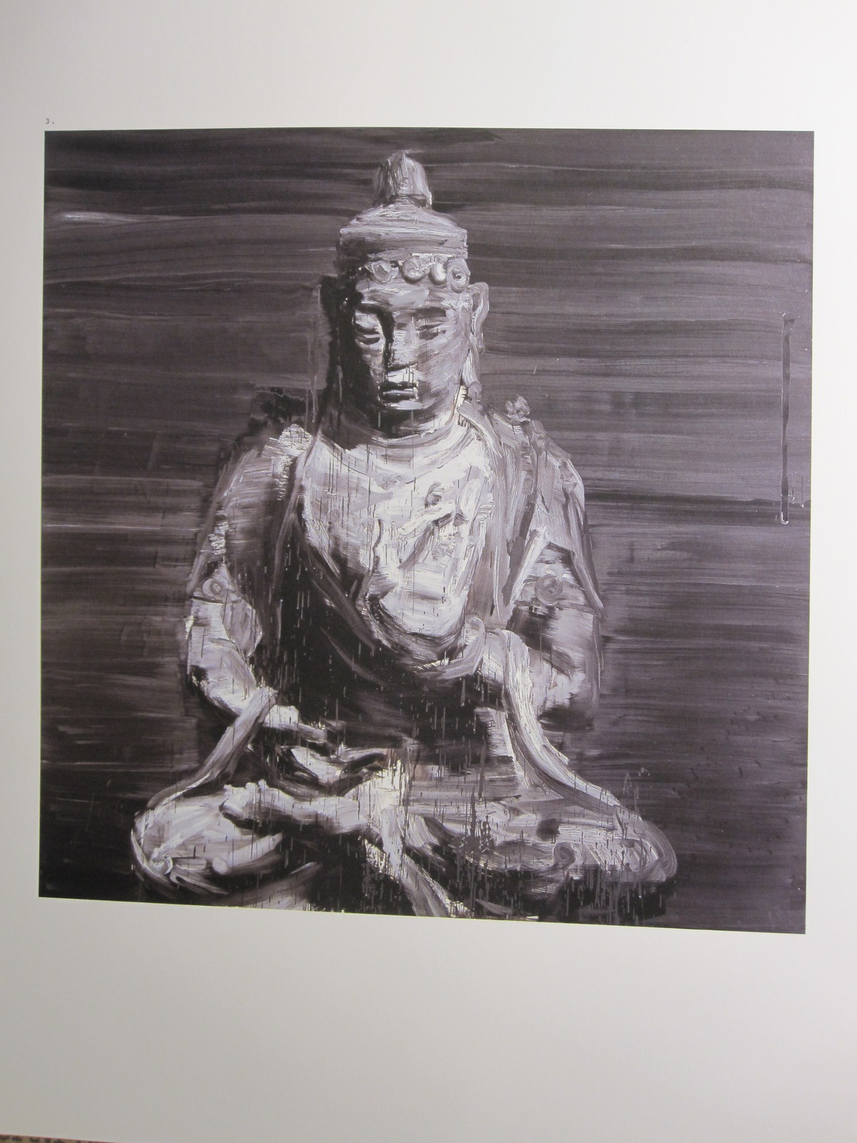 Primary image for Modern Artist 11.5" x 9.75" Bookplate Print: Yan Pei-Ming - Bouddha