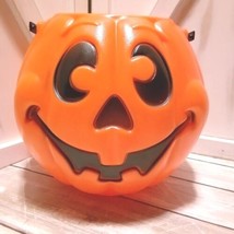 VTG Grand Venture Halloween Trick or Treat Pumpkin Jack-O-Lantern Bucket Pail - £7.62 GBP