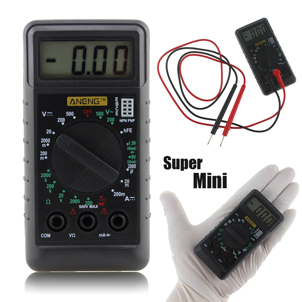 Mini Pocket Digital Multimeter Esr Meter Testers Automotive Electrical Dmm Trans - £135.52 GBP
