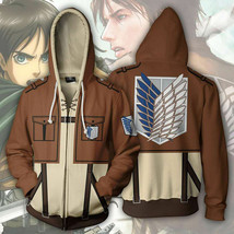 Anime Attack on Titan Shingeki no Kyojin Hoodie Sweatshirts Zipper Coat ... - £9.43 GBP