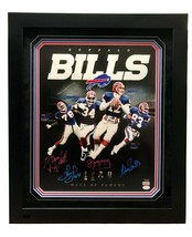 Buffalo Bills Hall Of Famers (4) Signed 16x20 Framed #D/25 COA JSA AutographS... - £880.56 GBP