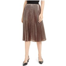 Alfani Womens XL Copper Metallic Reflective Midi Skirt NWT AX22 - $839.31 MXN