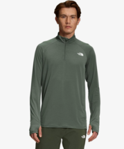 THE NORTH FACE Mens Wander ¼ Zip Performance Pullover Thyme Size Small $... - £21.57 GBP