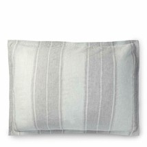 Ralph Lauren Oakview Striped Pillow Sham Pewter Graphite Standard 20&quot; x 28&quot; - £63.67 GBP