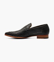 Stacy Adams Winden Moc Toe Perf Slip On Shoes oversized Black 25645-001 image 4