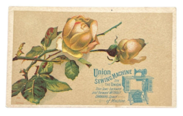 Union Sewing Machine Trading Card Bufford Victorian Rose Advertisement 1... - $221.85 MXN