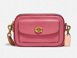 Coach Willow Camera Bag In Colorblock Leather Crossbody ~NWT~ Rouge C0695 - £175.22 GBP