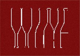 Pepita Needlepoint kit: Wine Bottles Spelled, 10&quot; x 7&quot; - £39.82 GBP+