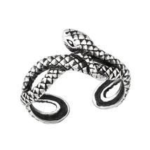 Snake Adjustable 925 Silver Toe Ring - £12.44 GBP