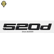 Black 3D Trunk Lid  for  5 Series 520d 525d 528d X5 E36 E46 F20 F10 Letter Numbe - $81.73