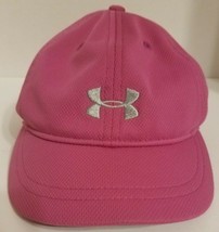 Under Armour Runners Style Baseball Cap Hat Adj. Women’s Size Pink Polyester - $11.64