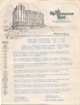 Antique 1930&#39;s Buccaneer Hotel Flyer Galveston Texas Hurricane Katrina d... - $49.12