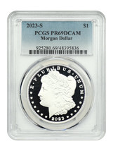 2023-S $1 Morgan Dollar PCGS PR69DCAM - $101.85