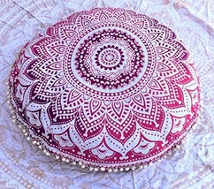 Traditional Jaipur Ombre Mandala Floor Cushions with Filler, Decorative ... - £41.81 GBP