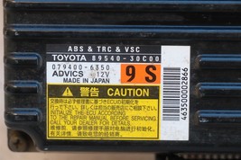 Toyota Stability Skid Control Computer Anti Lock Brake Abs Trc Vsc 89540-30C00 image 2