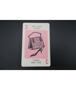 1965 Mystery Date board game replacement card pink # 3 bag &amp; shoes - $6.84 CAD
