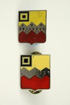 Vintage US Military DUI Unit Insignia Pins Army 80 Field Artillery Set - £8.78 GBP