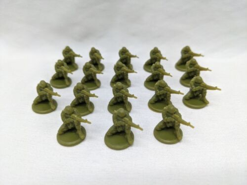 Lot Of (18) 1968 Fortress America Green Soldier Figures - £7.94 GBP