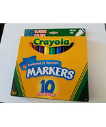 Crayola 58-7722 Broad Line Markers-Classic Colors 10/Pkg (NEW) - £3.51 GBP