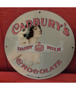 Vintage 1932 Cadbury&#39;s Dairy Milk Porcelain Gas &amp; Oil Americana Man Cave... - £178.01 GBP