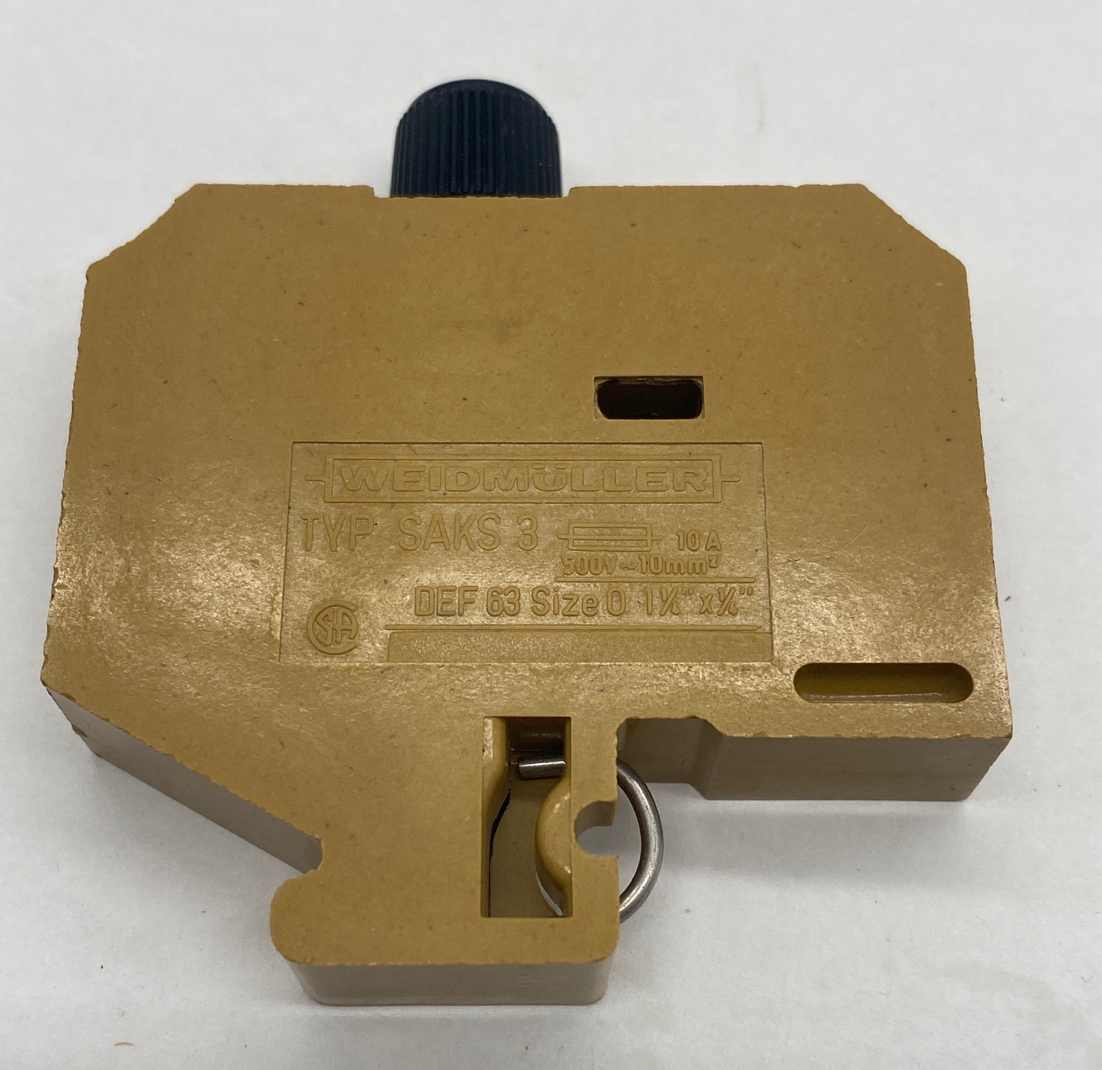 Weidmüller SAKS3 Fuse Terminal Block, 500V 10Amp, Size 0  - $10.75