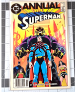Superman Annual #11 Newsstand (1985) Alan Moore 1st Black Mercy Gibbons Art - €67,66 EUR
