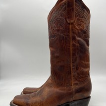 Idyllwind Tough Cookie Womens Brown Leather Pull On Western Boots Size 8 B - $69.29