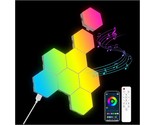 8 Pack Hexagon Wall Light Rgb Panel - Smart App Rgb Hexagonal Modular Ga... - $87.99