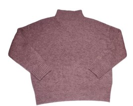 J Crew Wool Alpaca Blend Sweater Size XL See Msmts Mock Neck Heathered M... - $23.74