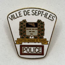 Ville De Sept-Iles Quebec Canada Police Dept Law Enforcement Enamel Hat Pin - £11.90 GBP