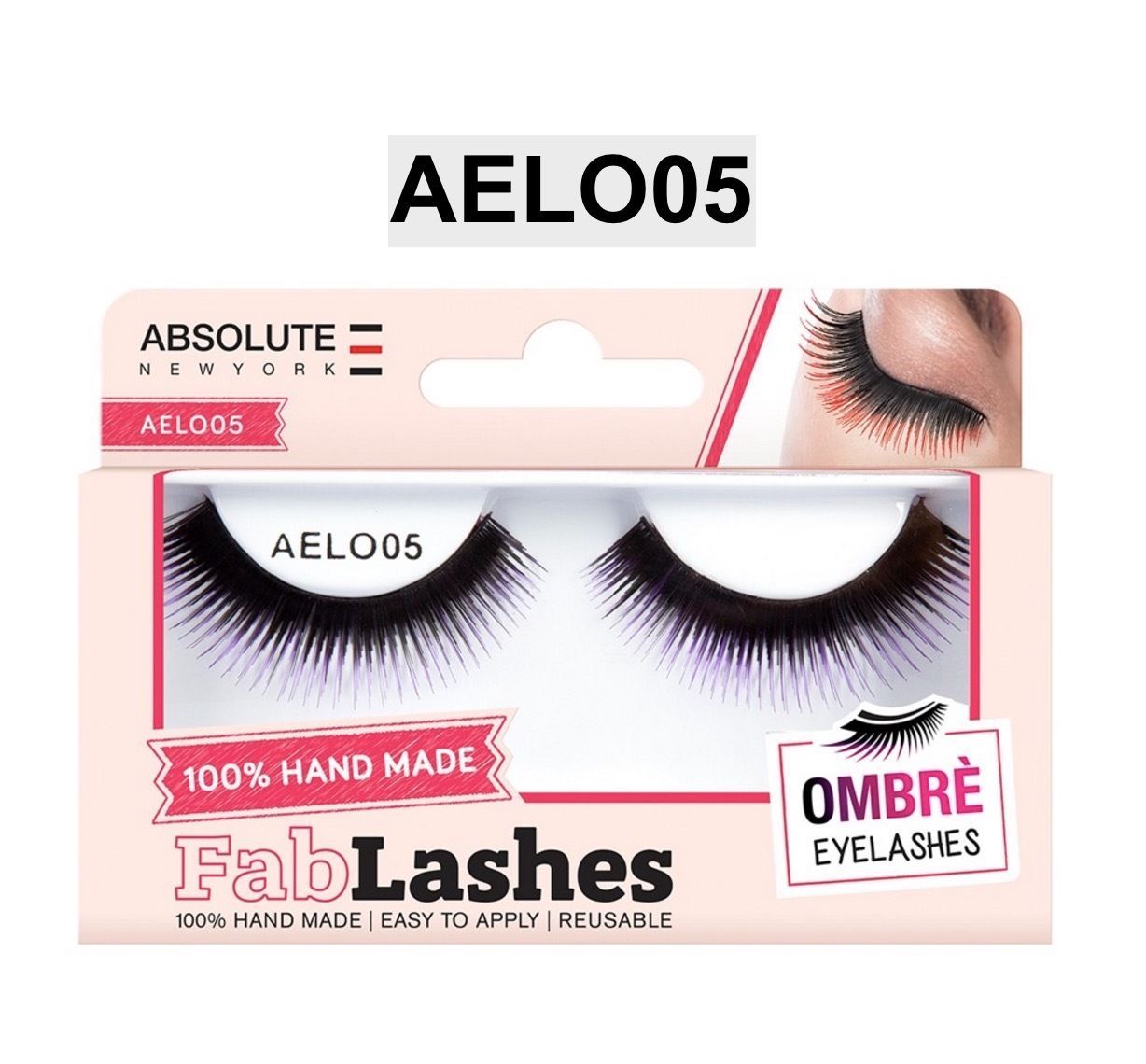 ABSOLUTE NEW YORK 100% HAND MADE FAB LASHES OMBRE EYELASHES AELO05 - $1.99