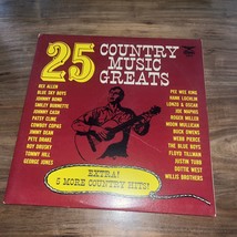 Various Artists....&quot;25 Country Music Greats&quot; 12&quot; Vinyl Record LP - £6.27 GBP