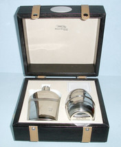 Reed &amp; Barton Hob Nob Flask Beaker &amp; Case 3PC Gift Set Colonial Williamsburg New - £43.07 GBP