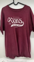 VANS Mens “OFF THE WALL” Skate Tee Shirt - Large, Auburn Color - £7.61 GBP