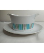 Vintage MCM 1960s Harmony House Scandia pattern Gravy Boat / Saucer - $273.62 MXN