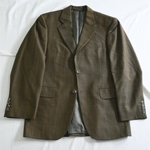 Jack Victor 36S Brown Houndstooth Check Lucawood Blazer Sport Coat Jacket - £68.29 GBP