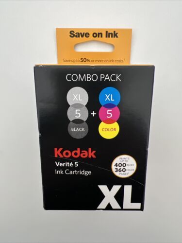 Kodak AL11UA Verité 5 XL Black & Color Ink Cartridges - $37.39