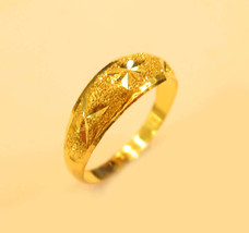 22K GOLD Sparkling ring from Thailand SIZE 4.25 #b5 - £195.52 GBP