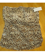 Lingerie Solutions leopard print lace cami, removable straps, XL - $10.98