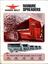 Hawk Bilt Manure Spreader Catalog 1970-photos-infoFN - £25.90 GBP
